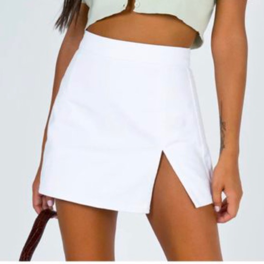 PRINCESS POLLY - THE LOLA MINI SKIRT WHITE - SIZE 0